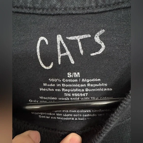 Cats Play / Movie 1981 T-shirt Woman Size Small - Oversized Broadway Musical - Picture 3 of 4